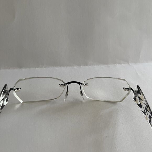 Silhouette Eyeglasses 4208 50 6051 Austria Rimless Frames Only White 51-17-135 - Picture 6 of 6